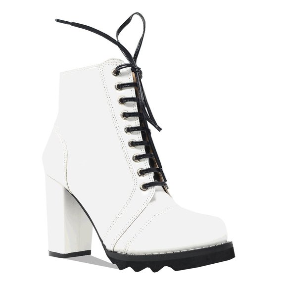 WOMEN'S CHUNKY HEELED BOOTIE - Picture 2 of 4